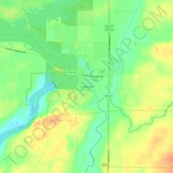Holcombe topographic map, elevation, terrain