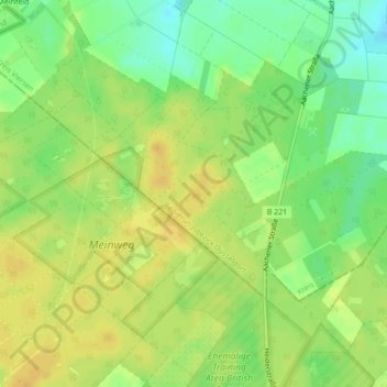 Meinweg topographic map, elevation, terrain