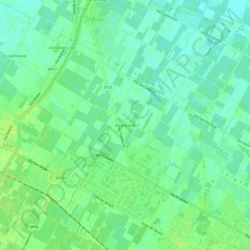 Ascensione topographic map, elevation, terrain
