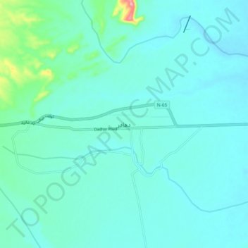 Dhadar topographic map, elevation, terrain