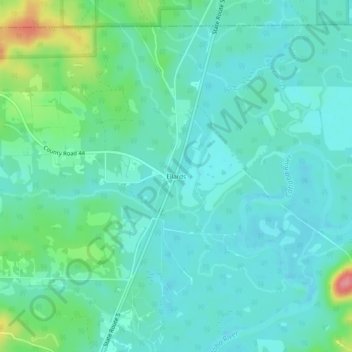 Ellards topographic map, elevation, terrain