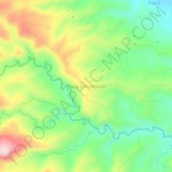 Maria Concepcion topographic map, elevation, terrain