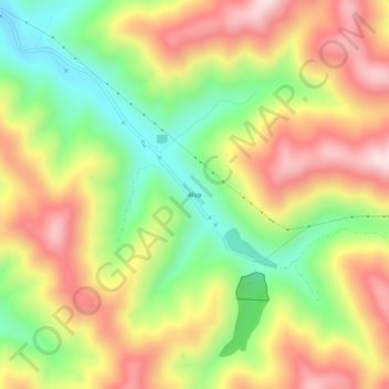 Alva topographic map, elevation, terrain