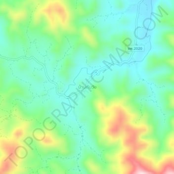 Ban Thap Wang topographic map, elevation, terrain