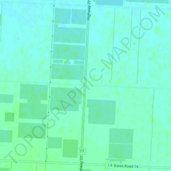 Oakland topographic map, elevation, terrain