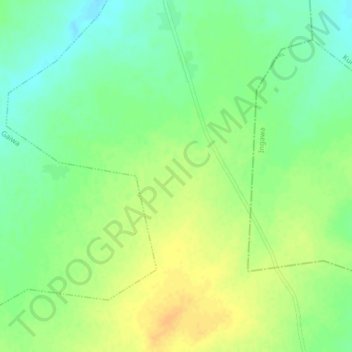 Tsini topographic map, elevation, terrain