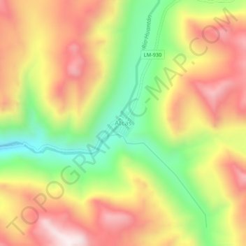 Atcas topographic map, elevation, terrain
