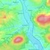 Heubach topographic map, elevation, terrain