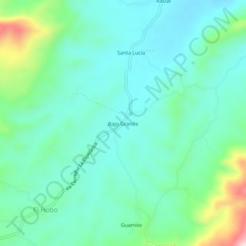 Bajo Grande topographic map, elevation, terrain