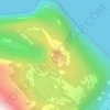Blåhornet topographic map, elevation, terrain