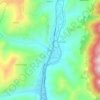 Ponterio topographic map, elevation, terrain