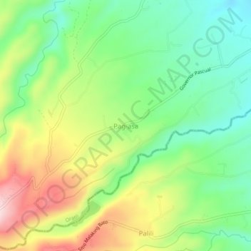 Pag-asa topographic map, elevation, terrain