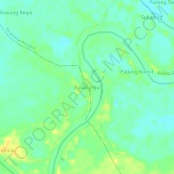 Pulau Ingu topographic map, elevation, terrain