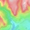Baou de Saint-Jeannet topographic map, elevation, terrain