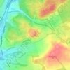 Hednesford Hills topographic map, elevation, terrain