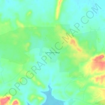 Camanche Village topographic map, elevation, terrain