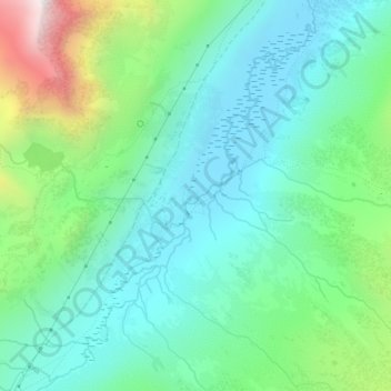 Nivolet topographic map, elevation, terrain