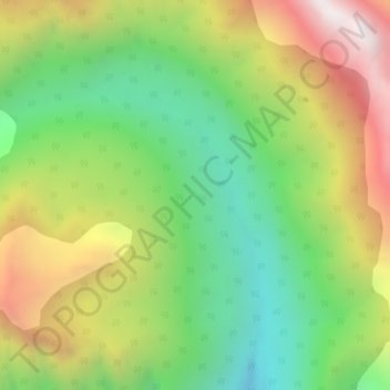 Selkirk Mountains topographic map, elevation, terrain