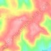 Ohio River Headwaters and Hydrological Headwaters of the Mississippi River topographic map, elevation, terrain