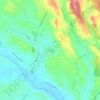 Les Crozes topographic map, elevation, terrain