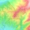 Twin Peaks topographic map, elevation, terrain