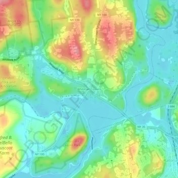 Whitehall Corners topographic map, elevation, terrain