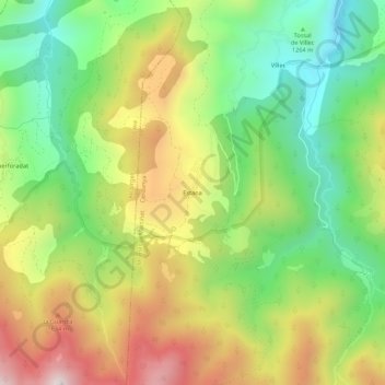 Estana topographic map, elevation, terrain