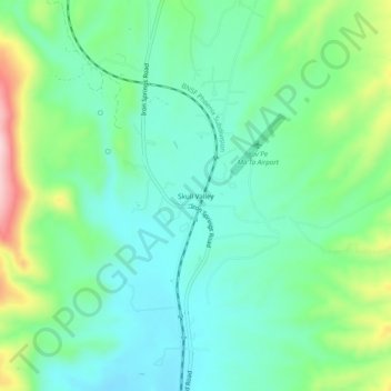 Skull Valley topographic map, elevation, terrain