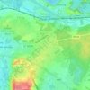 La Bruyère topographic map, elevation, terrain