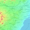 Pudukkottai topographic map, elevation, terrain