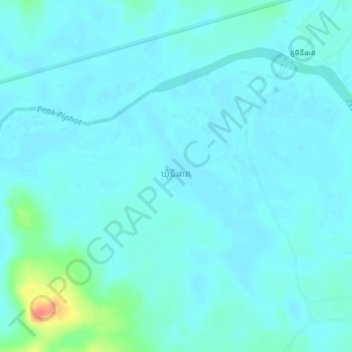 Khum Chi Phat topographic map, elevation, terrain