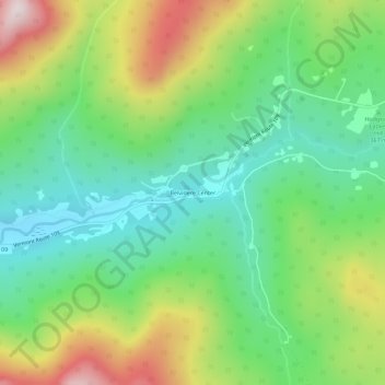 Belvidere Center topographic map, elevation, terrain
