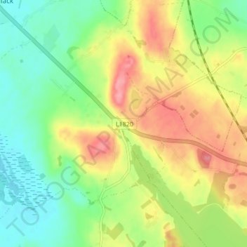 Bunbrosna topographic map, elevation, terrain