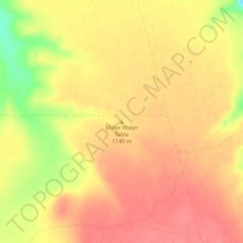 Miller Water Table topographic map, elevation, terrain