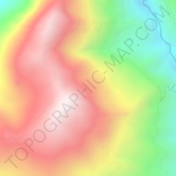 Las Alamos topographic map, elevation, terrain