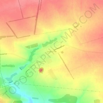 Shevchenko topographic map, elevation, terrain