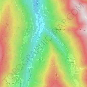 Lapiat topographic map, elevation, terrain