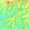 Mandjou topographic map, elevation, terrain