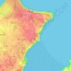Saint-Guireuc topographic map, elevation, terrain