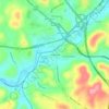 Paintersville topographic map, elevation, terrain