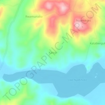Kaina topographic map, elevation, terrain