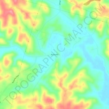 Bulaville topographic map, elevation, terrain