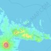 Capugdan Island topographic map, elevation, terrain