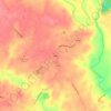 Oliver topographic map, elevation, terrain