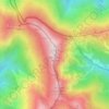 Buitrera topographic map, elevation, terrain