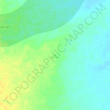 Abraq al Khiran topographic map, elevation, terrain