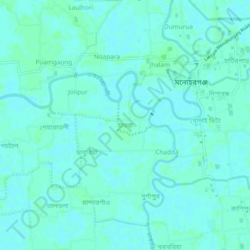 Hawra topographic map, elevation, terrain