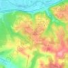 La Bouzonnie topographic map, elevation, terrain