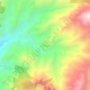 El Paujil topographic map, elevation, terrain