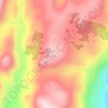 Gogogo topographic map, elevation, terrain